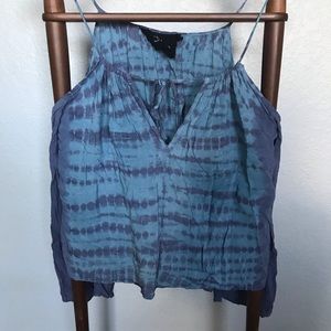 Blue Life Cold Shoulder Crop Top